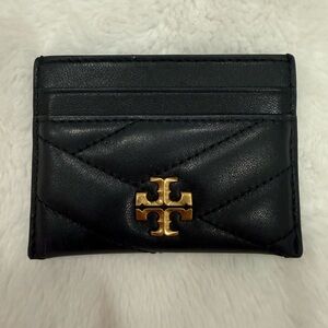 Tory Burch black leather card holder